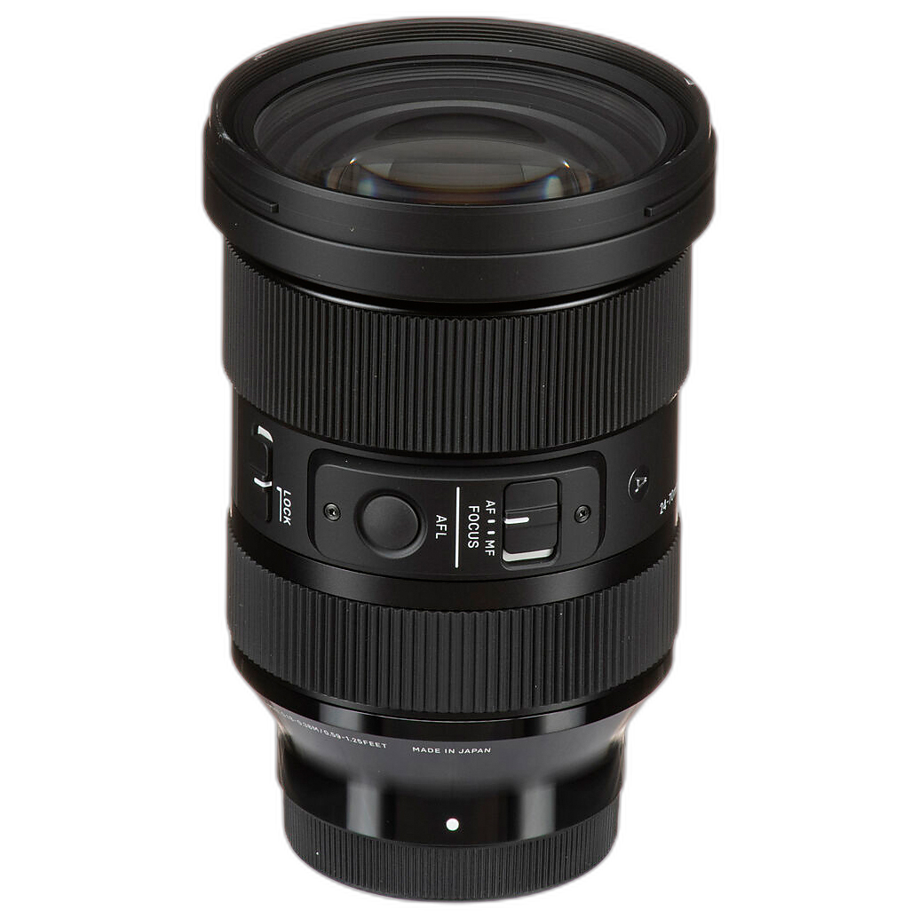 Used Sigma 24-70mm f/2.8 DG DN Art Zoom Lens for Sony E - Good side view