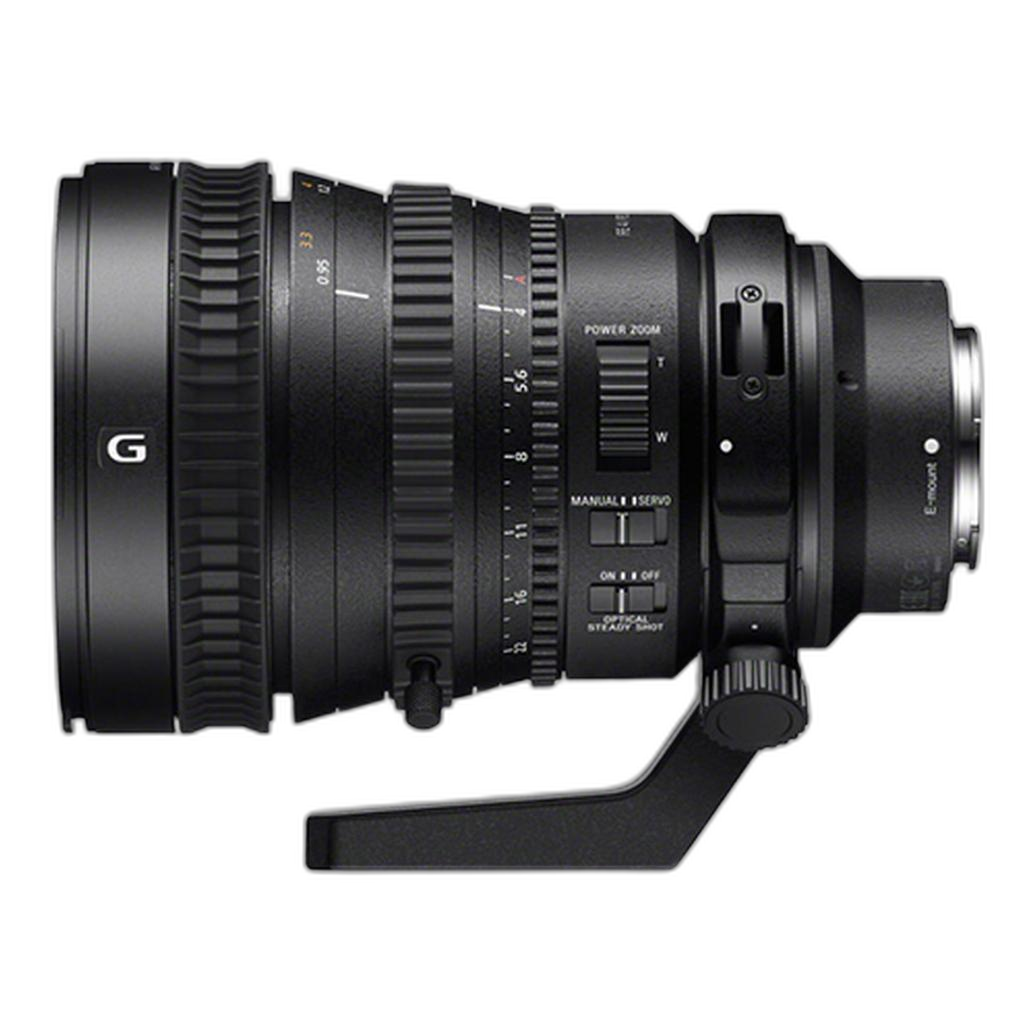 Sony FE PZ 28-135mm f/4 G OSS side view