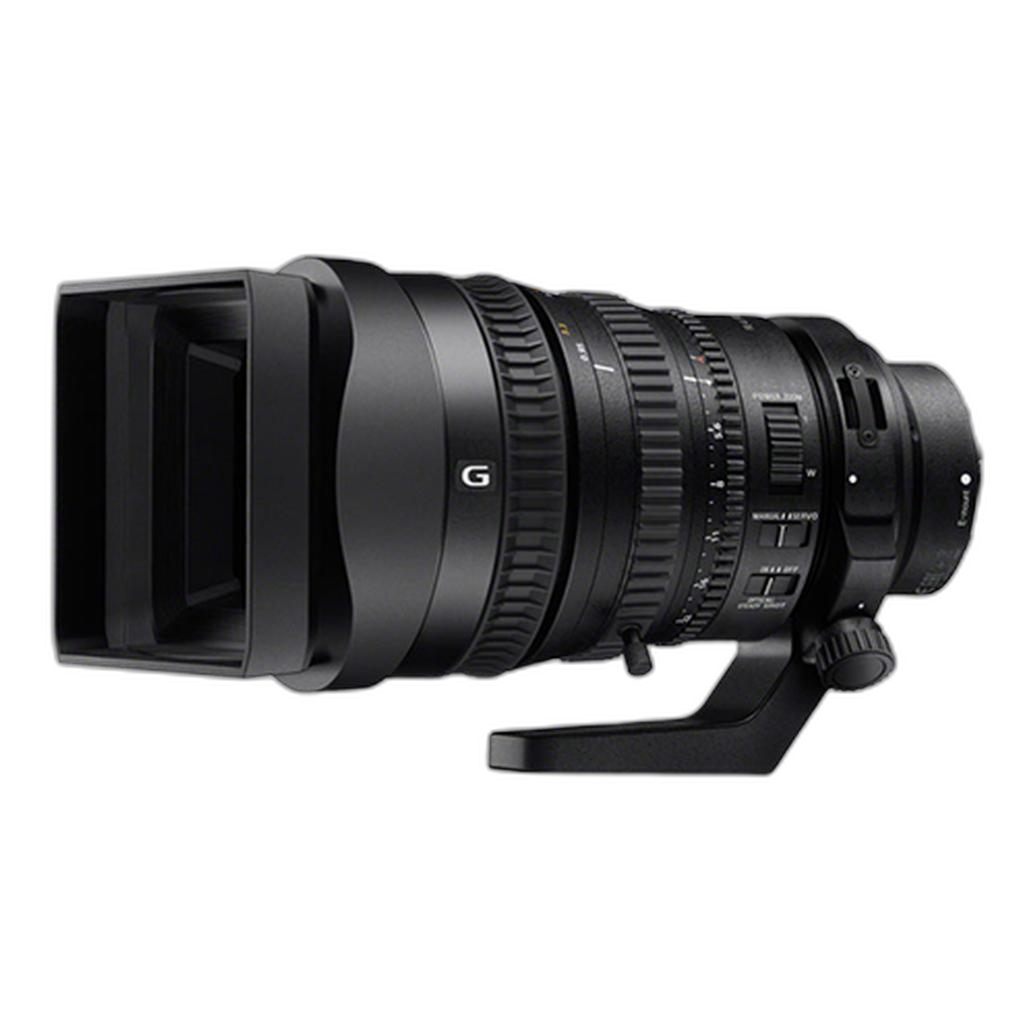 Used Sony FE PZ 28-135mm f/4 G OSS lens, rear view - product image