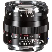 Used Zeiss Planar T* 50mm f/2 ZM Lens (Black) for Leica M Mount - Good 0