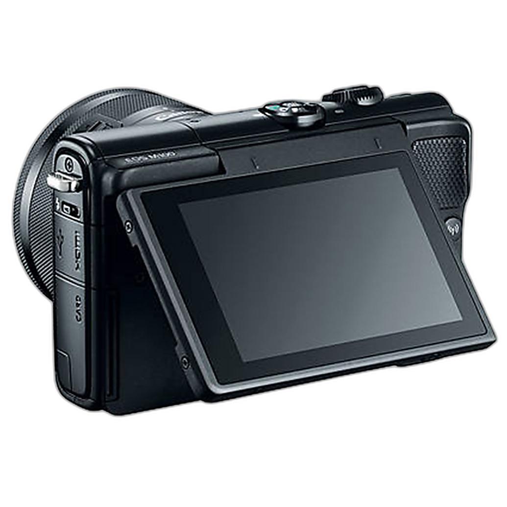 Canon M100 used mirrorless camera rear view