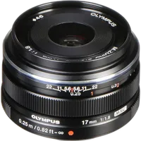 Used Olympus M.Zuiko Digital 17mm f/1.8 Wide Angle Lens (Black) - Like New 0