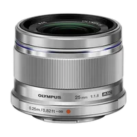 Used Olympus M.Zuiko 25mm f/1.8 Standard Lens for Micro 4/3 System  (Silver) 0