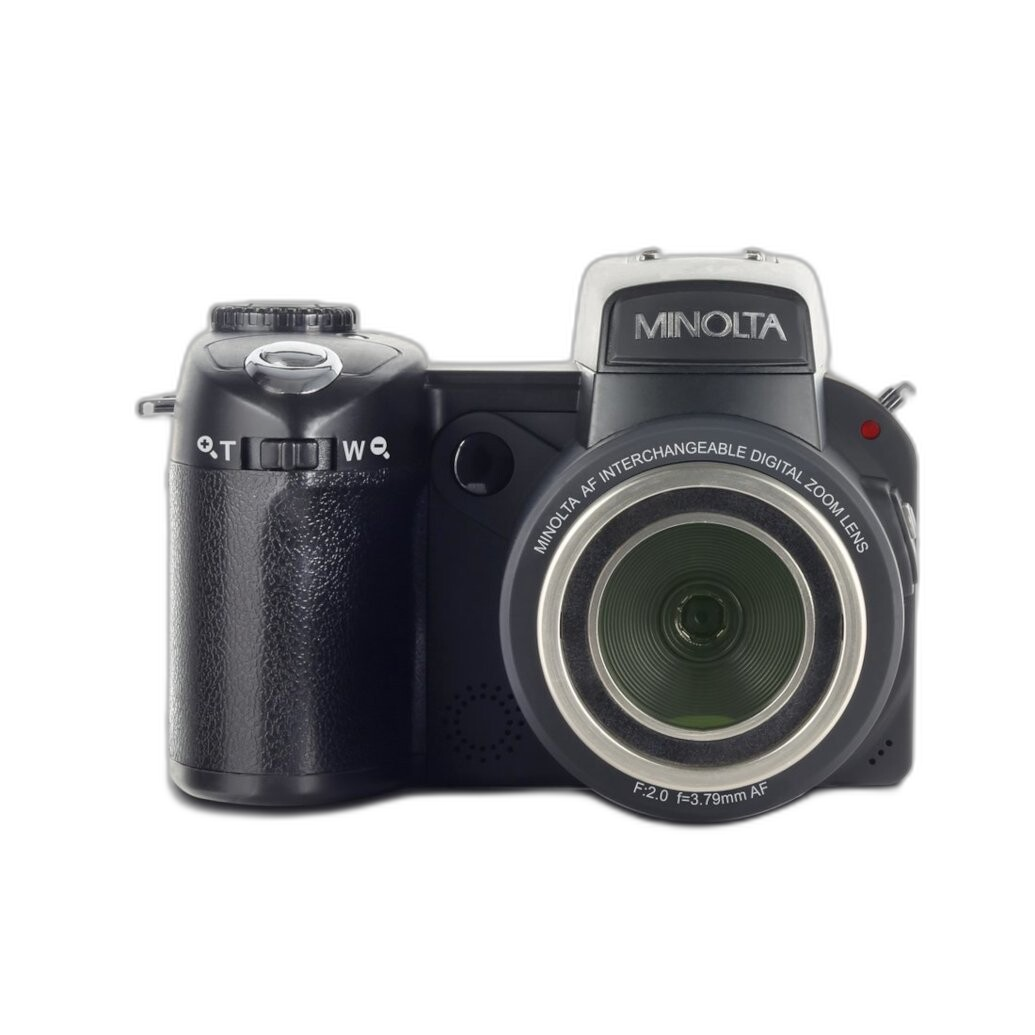 Opened box Minolta MN24Z interchangeable lens kit