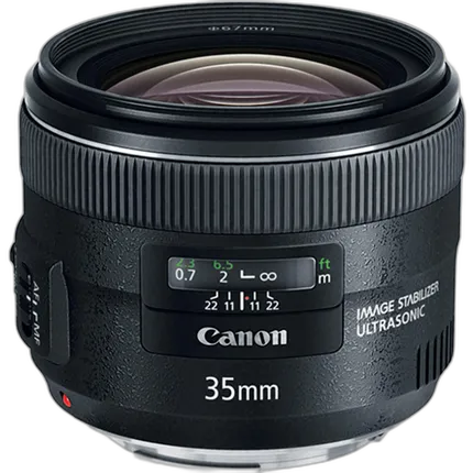 Used Canon 35MM F/2 IS USM Lens - As Is *Crack in Focus Window*