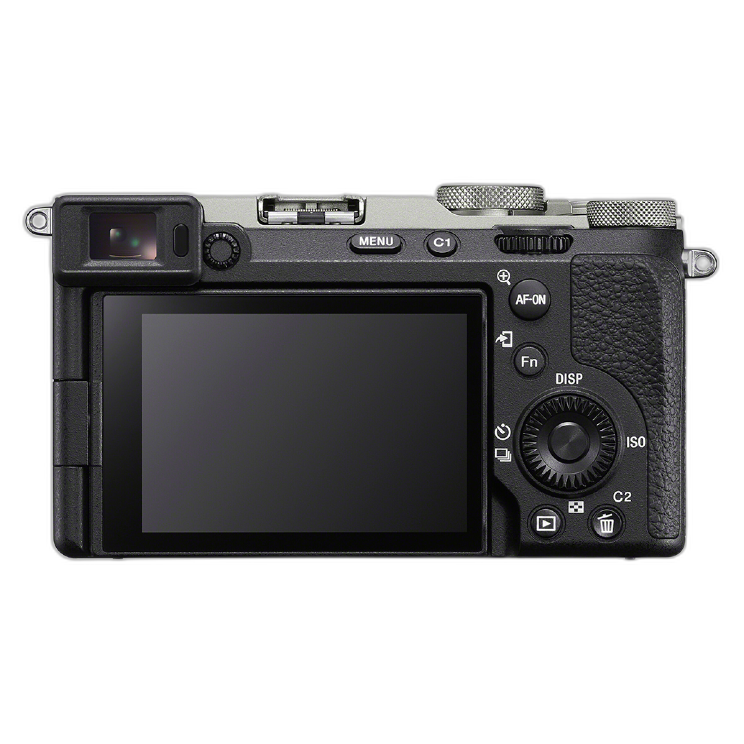 Sony Alpha A7C II top and side view
