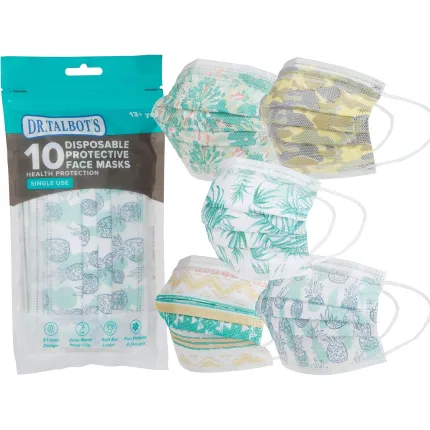 10Pk Teen Face Mask Printed In A 12Pc Srp Display