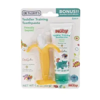 Toddler Toothpaste Combo Set Incl Banana Toothbrush 1