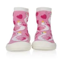 Nuby Baby Rubber Shoes Medium Pink Flamingo Only 0
