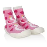 Nuby Baby Rubber Shoes Small Pink Flamingo Only 1