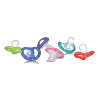 Nuby Natural Touch Orthodontic Pacifiers 0-6M (2 Pack with Storage Case) 0