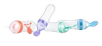 Nuby Natural Touch Silicone Travel Infa-feeder with Silicone Spoon 2