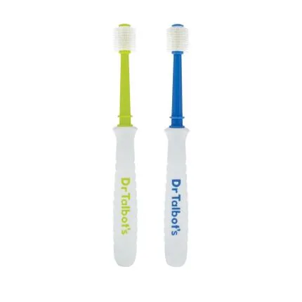 Nuby 2Pk 360 Toothbrush Blue Green 