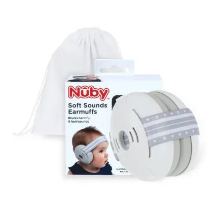 Baby Earmuffs White With Travel Bag