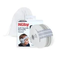  Baby Earmuffs White With Travel Bag 0