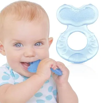 SILICONE TEETHER FISH-SHAPED WATER FILLED HAND TEETHER