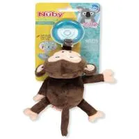 Nuby Snoozie Plush-Monkey Pacifier 0-6 Mos. In Sealed Polybag 0