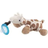 Nuby Snoozie Plush-Giraffepacifier 0-6 Mos. In Sealed Polybag 0
