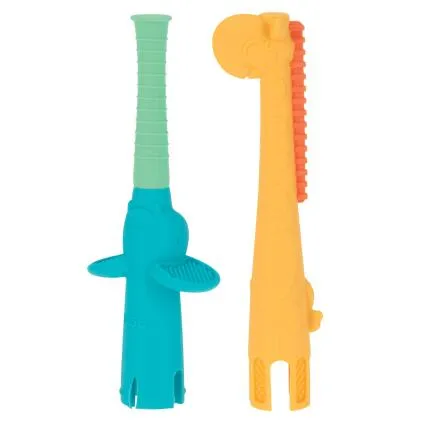 Nuby 2Pc Elephant N Giraffe Tube Se Combo Set