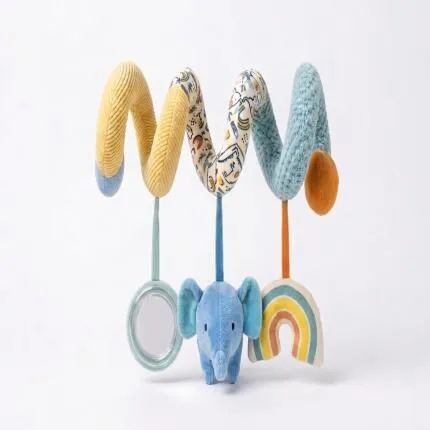 Nuby Plush Spiral Activity Toy Elephant