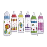 Nuby 8oz Clear Leak-Proof Bottle 0