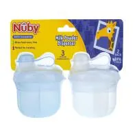 2PK MILK POWDER DISPENSER 1PK NIBBLERS-FOOD W/ CAP 1