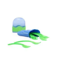 Nuby 6Pk Easy Go Spoons With Case 5341 0