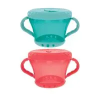 2PK. SNACK KEEPER SUCTION BOWL W/SPOON AND LID 2