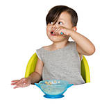 SUCTION BOWL W/SPOON AND LID 4PK TODDLER SNACK COMBO