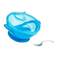 Suction Bowl w/Spoon and Lid 4pk Toddler Snack Combo 1