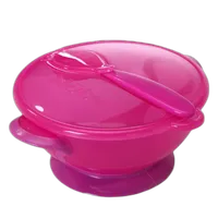 Suction Bowl w/Spoon and Lid 4pk Toddler Snack Combo 7