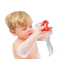 5pk Stackable Bath Cups 16pc Bath Tub Foam Animal 0