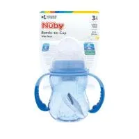 Nuby 3 Stage 8Oz Tritan Wide Neck Bottle Blue Only 1
