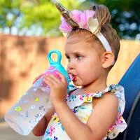 Nuby 18Oz Flip-It Reflex Straw Cup Unicorn Prints Only 4