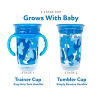 Nuby 10Oz Camo Tritan Smart Cup With Handles And Hygienic Cove 3