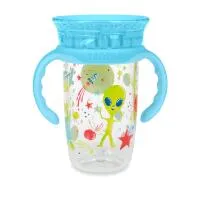 Nuby 10Oz Space Tritan Smart Cup With Handles And Hygienic Cove 0