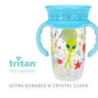 Nuby 10Oz Space Tritan Smart Cup With Handles And Hygienic Cove 1