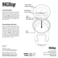 Nuby 8Oz Dolphin Tritan Smart Cup Handles 360 With Cover 5