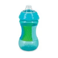 Nuby 10Oz Clik-It No-Spill Cup Aqua Only With Sili Band 0