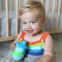 Nuby 6Oz Silicone Tie Dye Cup With Spout - Blue Green Only 1