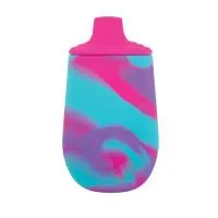 Nuby 6Oz Silicone Tie Dye Cup With Spout - Pink Purple Only 4
