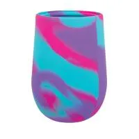 Nuby 6Oz Silicone Tie Dye Cup With Spout - Pink Purple Only 5