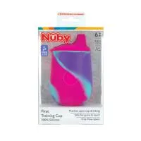 Nuby 6Oz Silicone Tie Dye Cup With Spout - Pink Purple Only 7