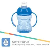 Nuby 3Pk 8Oz 2 Handle Cup Spout Aqua Blue And Green 2
