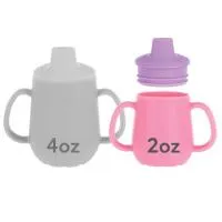 Nuby 2Oz 2 Handle Silicone Cup Girl Girl Color 0