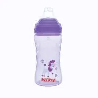 Nuby 2Pk 12Ox Spout Cup Purple Aqua Girl Asst Only - Same As 1348 1