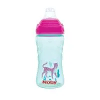 Nuby 2Pk 12Ox Spout Cup Purple Aqua Girl Asst Only - Same As 1348 3