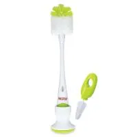 Nuby 2Pk Bottle/Nipple Brush Girl On Stand 2