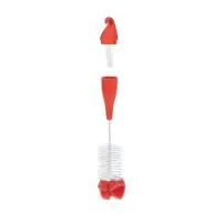 Nuby 3Pk Bottle Brush W/Sponge Aqua Coral Lt Green 4