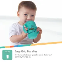 Nuby 2Pk 8Oz 2 Hndl No-Spill Boy Spout Cup 1